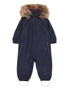 Coverall W. Fake Fur Outerwear Coveralls Snow-ski Coveralls & Sets Nav...