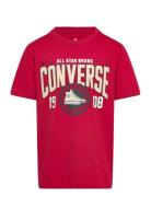 Converse Collegiate Crest Tee Tops T-shirts Short-sleeved Red Converse