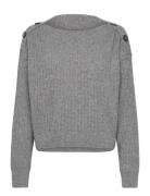 Boat-Neck Sweat.l/S Tops Knitwear Jumpers Grey United Colors Of Benett...