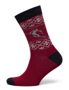 Christmas Bamboo Sock Underwear Socks Regular Socks Red Lindbergh