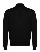 100% Merino Wool Sweater With Zip-Neck Tops Knitwear Half Zip Jumpers ...