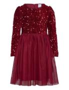 Dress L S Sequins Velvet Top A Dresses & Skirts Dresses Partydresses R...