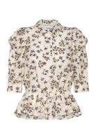 Sonia Tops Shirts Short-sleeved Cream Munthe