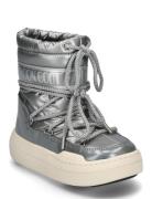 Mb Jr Park Boot Vinterstøvletter Pull On Silver Moon Boot