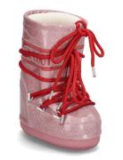 Mb Icon Jr Glitter Vinterstøvletter Pull On Pink Moon Boot