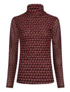 Jane Top Tops Shirts Long-sleeved Red Fabienne Chapot