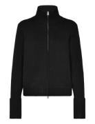 Zip Cardigan Tops Knitwear Cardigans Black Weekday