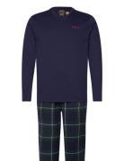 Flannel-Sle-Set Pyjamas Navy Polo Ralph Lauren Underwear