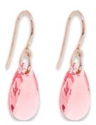 Goldplated Earrings Øredobber Smykker Pink Marmara Sterling