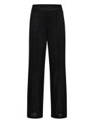 Mmtash Soni Pant Bottoms Trousers Straight Leg Black MOS MOSH