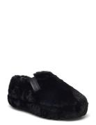 Home Anke Slipper Wn Fur Slippers Tøfler Black Calvin Klein