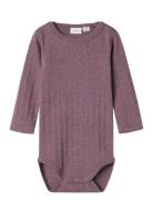 Nbfohusa Ls Body Bodies Long-sleeved Purple Name It