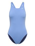 Nike Hydrastrong Solid Fastback Piece Sport Swimsuits Blue NIKE SWIM