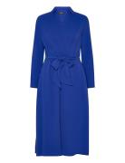 Surplice Georgette Midi Dress Designers Knee-length & Midi Blue Lauren...