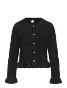 Cardigan Feather Yarn With Flo Tops Knitwear Cardigans Black Lindex