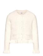 Cardigan Feather Yarn With Flo Tops Knitwear Cardigans Cream Lindex