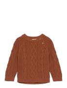 Pullover Knit Tops Knitwear Pullovers Brown En Fant