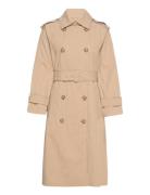 D1. Trench Coat Trench Coat Kåpe Beige GANT