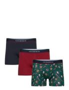 X-Mas Cotton Boxers 3-Packs Boksershorts Navy Lindbergh