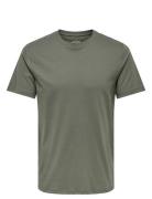 Onsmax Life Ss Stitch Tee Noos Tops T-shirts Short-sleeved Green ONLY ...