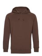 Abel Hood Sweat Tops Sweat-shirts & Hoodies Hoodies Brown Mos Mosh Gal...