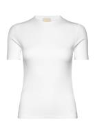 Modal Rib Ss Tee Tops T-shirts & Tops Short-sleeved White Calvin Klein