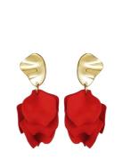 Paloma Earring Red/Gold Øredobber Smykker Red Bud To Rose