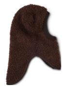 Balaclava Bouclé Merino Wool Accessories Headwear Balaclava Brown Smal...