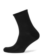 Dina Solid Lingerie Socks Regular Socks Black Becksöndergaard