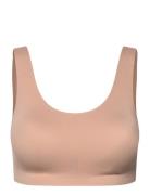 Bra Svea U Neck Top Lingerie Bras & Tops Soft Bras Tank Top Bras Beige...