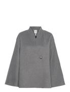 Objlinn L/S Oz Open Jacket Div Ulljakke Jakke Grey Object