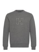 Heritage H Crew Tops Sweat-shirts & Hoodies Sweat-shirts Grey Hackett ...