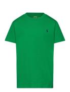 Cotton Jersey Crewneck Tee Tops T-shirts Short-sleeved Green Ralph Lau...