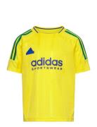 J Np Tee Tops T-shirts Short-sleeved Yellow Adidas Sportswear