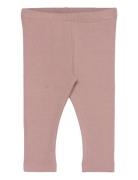 Leggings Rib Bottoms Leggings Pink Huttelihut