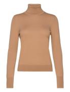 Fasecta Tops Knitwear Turtleneck Beige BOSS