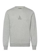 F2F Organic Cotton S Tops Sweat-shirts & Hoodies Sweat-shirts Grey Hel...