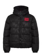 Puffer Jacket Fôret Jakke Black Hugo Kids