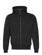 Bowman Logo Zip Hood Tops Sweat-shirts & Hoodies Hoodies Black Sail Ra...