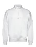 Durty244 Tops Knitwear Half Zip Jumpers White HUGO