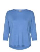 Zubasic 114 Pullover Tops Knitwear Jumpers Blue Fransa