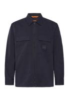 Lovel-Zip_15_M Tops Overshirts Navy BOSS