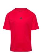 J Tr-Es T Tops T-shirts Short-sleeved Red Adidas Sportswear