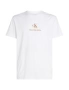 Shadow Logo Tee Tops T-shirts Short-sleeved White Calvin Klein Jeans