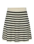 Yasfonny Hw Knit Skirt S. Noos Kort Skjørt Cream YAS