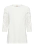 Sc-Orlain Tops T-shirts & Tops Long-sleeved White Soyaconcept