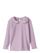 Nmfbaila Ls Top Tops T-shirts Long-sleeved T-shirts Purple Name It