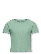 Kognella S/S O-Neck Top Noos Jrs Tops T-shirts Short-sleeved Green Kid...