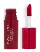 Revolution Pout Tint Sizzlin Red Lipgloss Sminke Red Revolution Beauty...