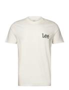 Medium Wobbly Lee Tee Tops T-shirts Short-sleeved White Lee Jeans